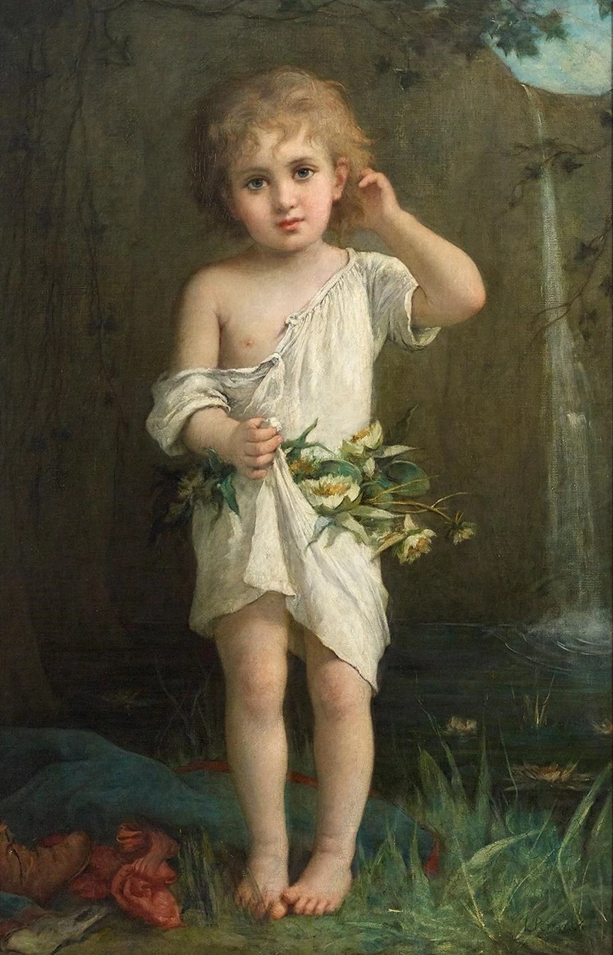 Bimbo con fiori